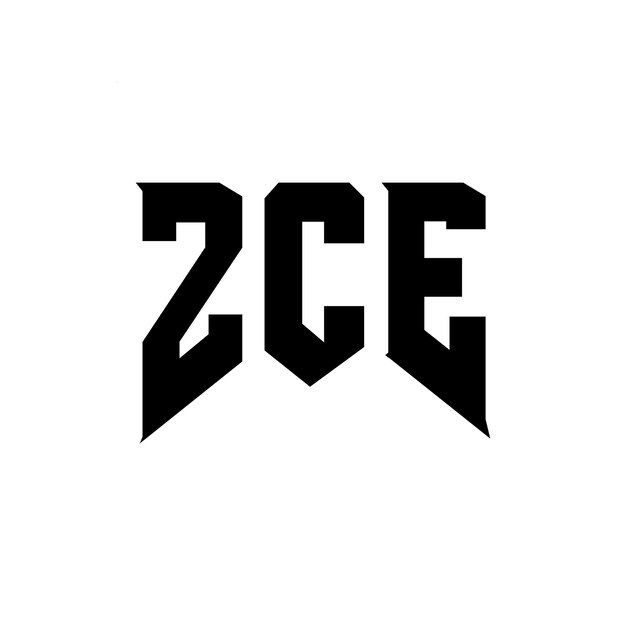 Diseño del logotipo de la empresa tecnológica ZCE: combinación de colores blanco y negro ZCE logotipo ZCE vector ZCE diseño ZCE icono ZCE alfabeto ZCE tipografía diseño del logotipo