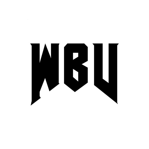 Diseño del logotipo de la empresa WBV: combinación de colores blanco y negro, diseño del logotipo WBV, diseño del vector WBV, icono WBV, alfabeto WBV, tipografía WBV.