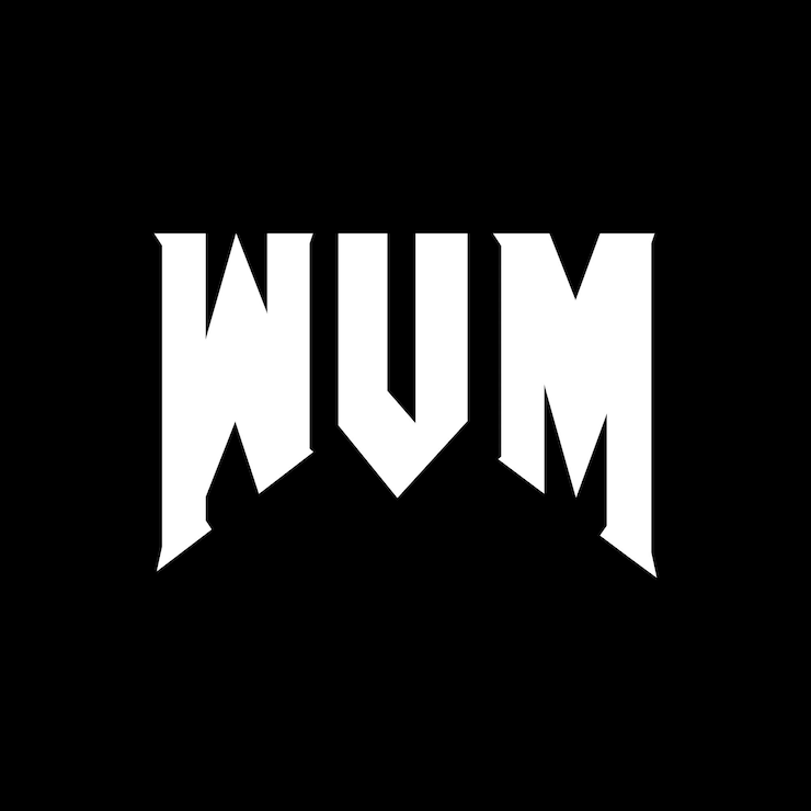 Vector diseño del logotipo de la empresa wvm: combinación de colores blanco y negro wvm: diseño del logotipo wvm: icono wvm: alfabeto wvm: tipografía wvm