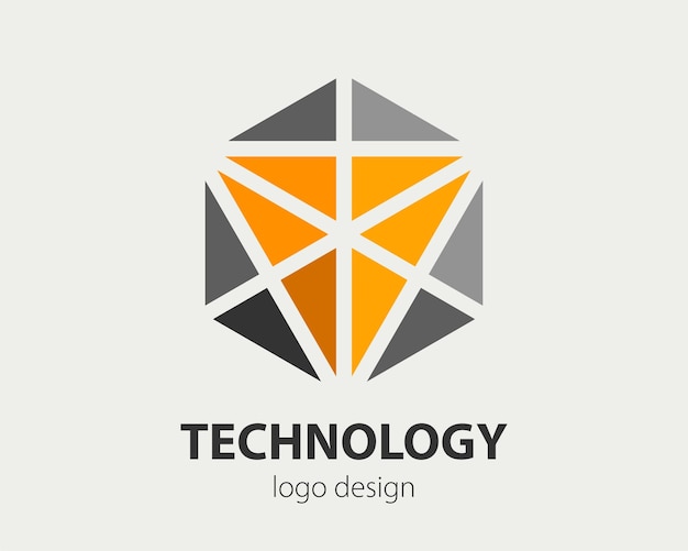 Diseño de logotipo empresarial abstracto Concepto de logotipo de empresa vectorial Signo corporativo Haxogen para identidad de marca