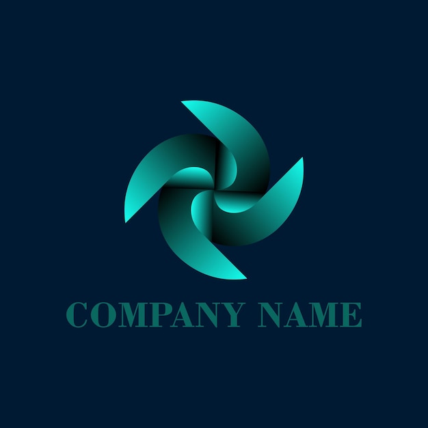diseño de logotipo empresarial abstracto