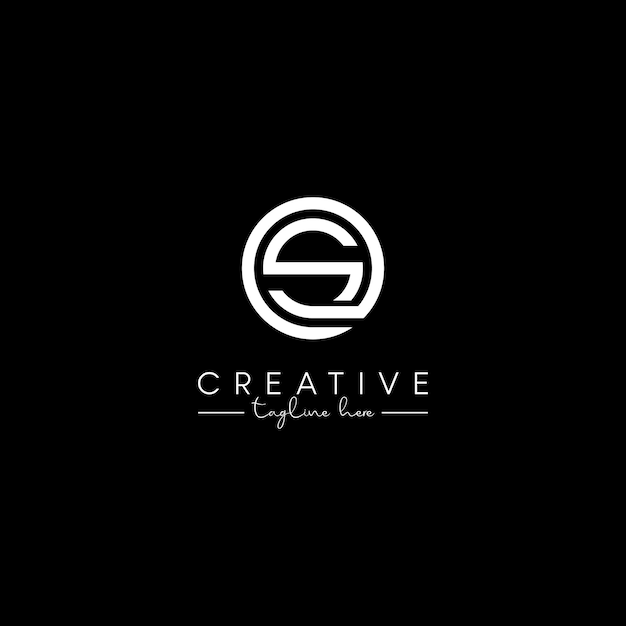 Diseño de logotipo empresarial elegante basado en la letra inicial OS SO