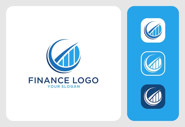 Diseño de logotipo empresarial y financiero.