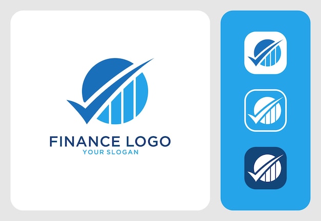 Diseño de logotipo empresarial y financiero.