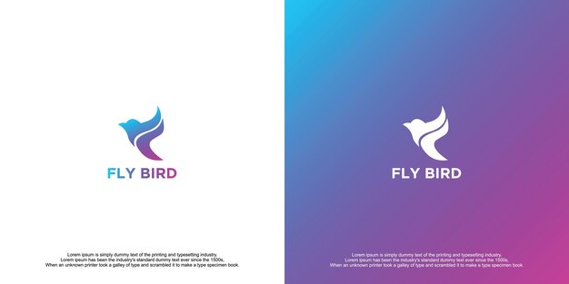 Diseño de logotipo empresarial Fly Bird Technology