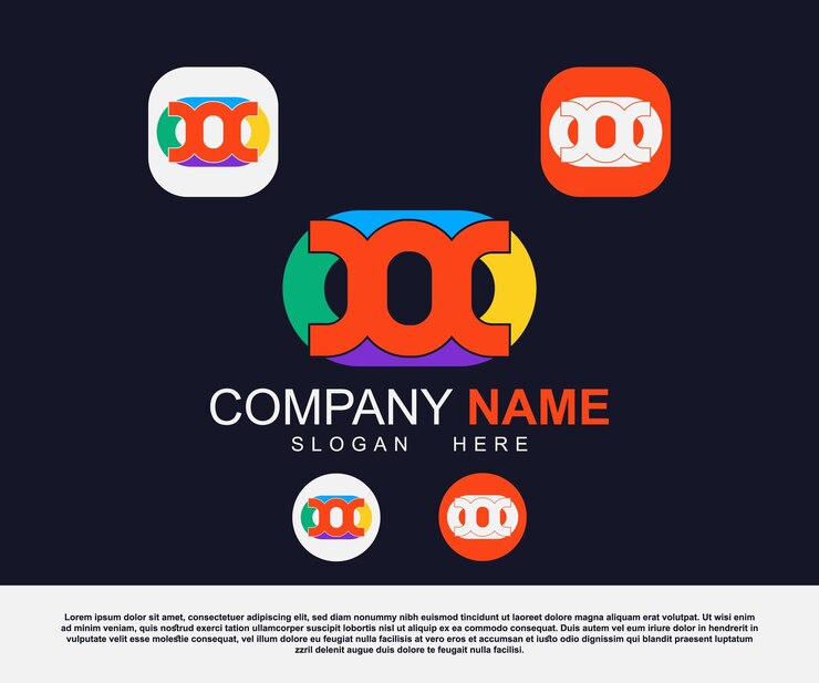 Vector diseño de logotipo empresarial minimalista creativo corporativo vectorial