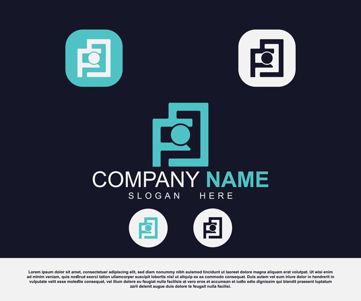 Vector diseño de logotipo empresarial minimalista creativo corporativo vectorial
