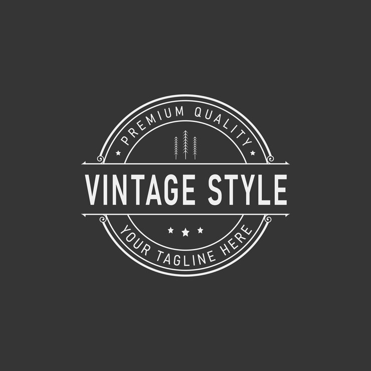 Diseño de logotipo de época retro