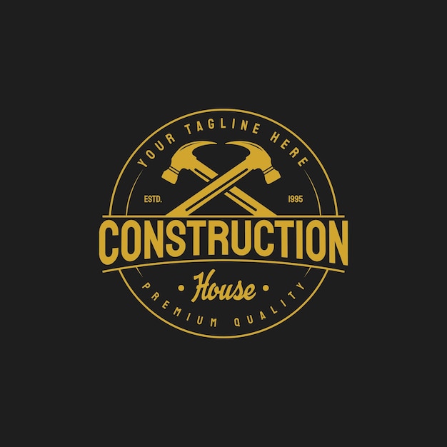 Diseño de logotipo de época retro