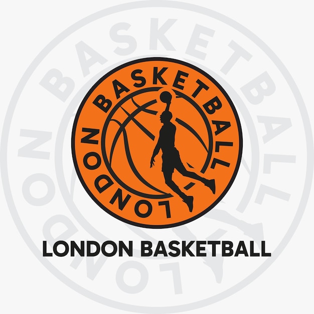 Vector diseño del logotipo del equipo de baloncesto de londres