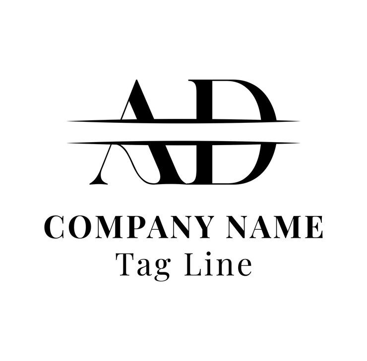 El diseño del logotipo es un monograma, un logotipo moderno.