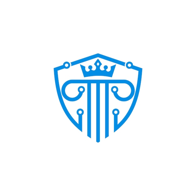 Diseño de logotipo de escudo de ley