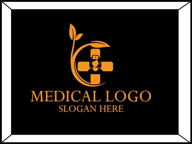 Diseño de logotipo de escudo de salud diseño de logotipo de hospital o conjunto de diseño de logotipo médico