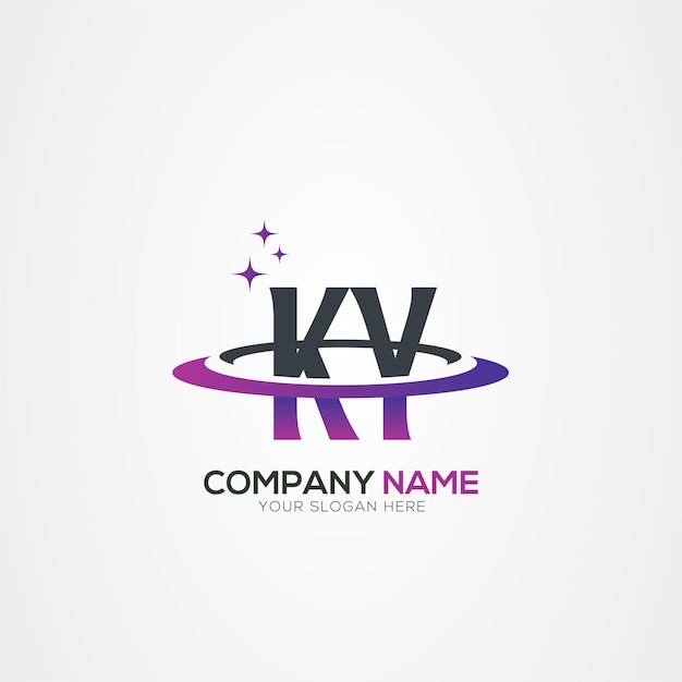 Diseño del logotipo espacial moderno de la letra KY YK Planet con elementos vectoriales creativos