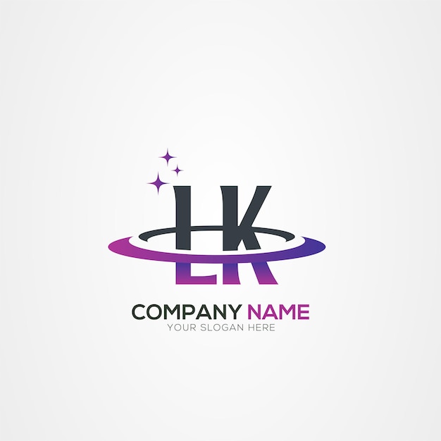 Diseño del logotipo espacial moderno de la letra LK KL Planet con elementos vectoriales creativos
