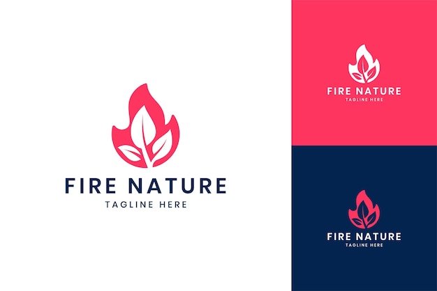 Diseño de logotipo de espacio negativo