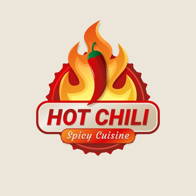 Diseño de logotipo de especias degradado