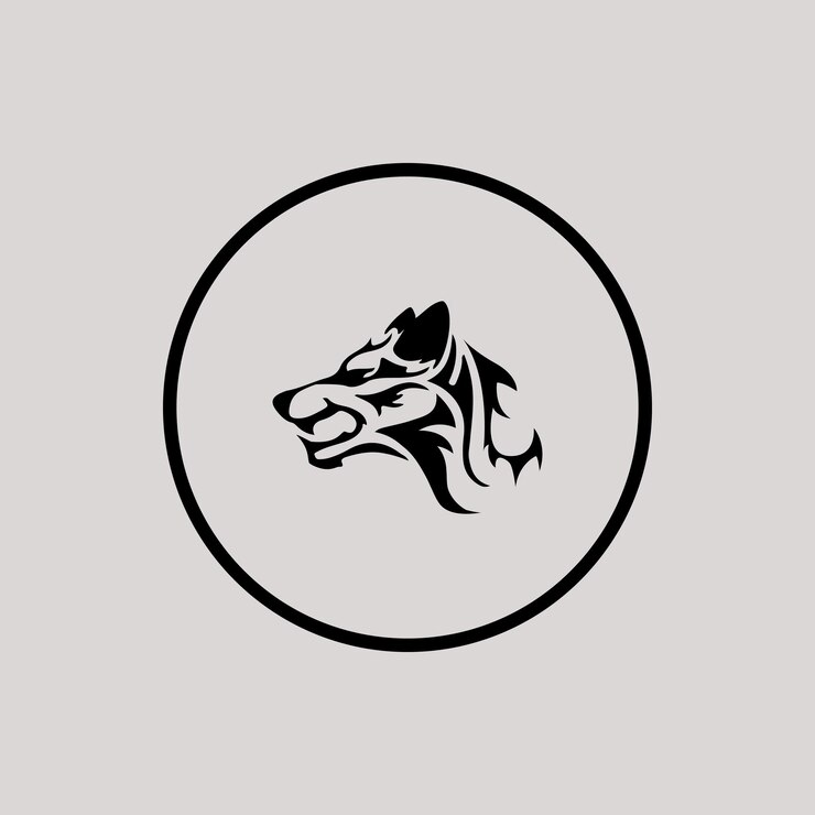 Diseño de logotipo de esport de lobo enojado