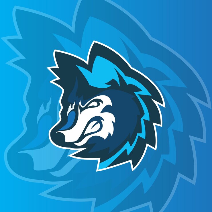 diseño de logotipo de esport de lobo de inspiración