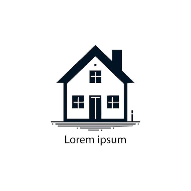 Diseño del logotipo del estado real de la casa