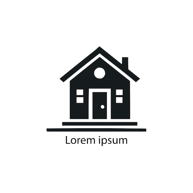 Diseño del logotipo del estado real de la casa