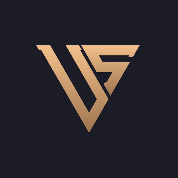 Diseño de logotipo de Estados Unidos Moderno Minimal Elegante y lujoso Logotipo de los Estados Unidos Triángulo elegante Monograma Letra Diseño del logotipo de los EE.UU. para la identidad empresarial corporativa de la marca