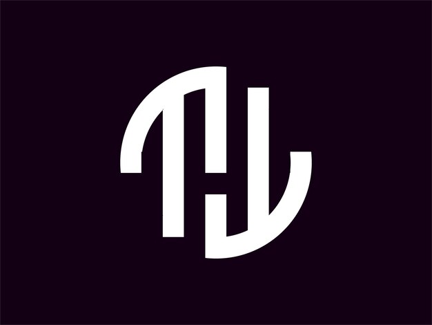 Diseño del logotipo de estilo monograma Vector MW logotipo del círculo