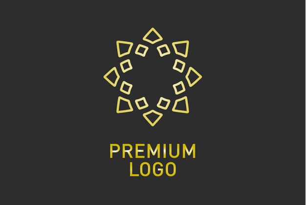 El diseño del logotipo de estrella se puede utilizar para salones de belleza, decoraciones, boutiques, spas, yoga, cosméticos y s.