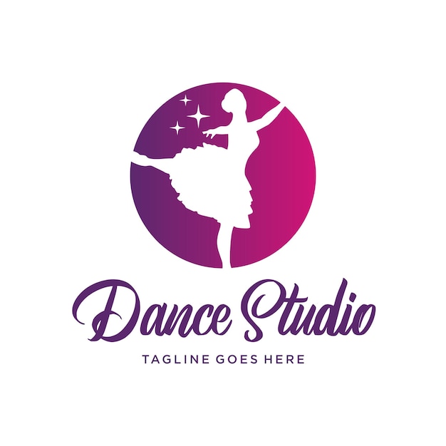 Diseño de logotipo de estudio de danza