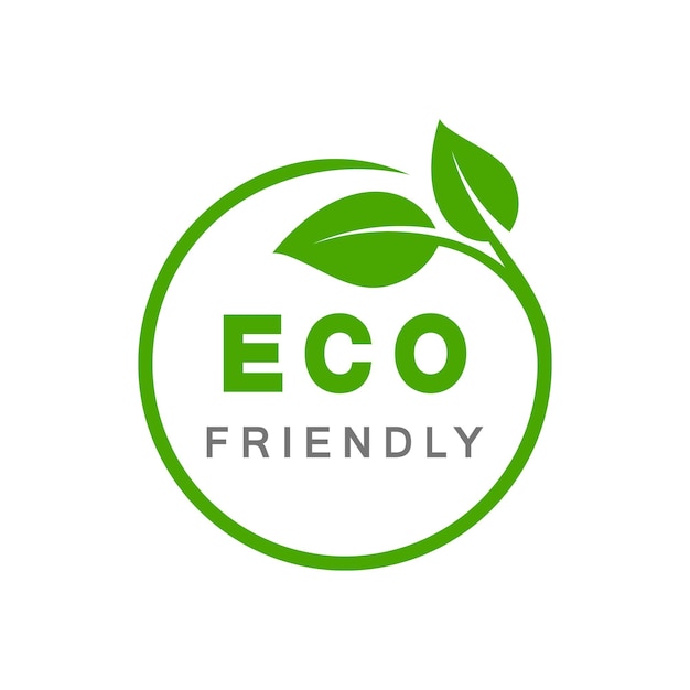 Diseño de logotipo de etiqueta de producto natural saludable y respetuoso con el medio ambiente