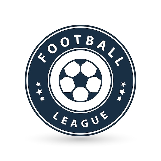 Diseño de logotipo de etiquetas planas de insignias de equipo o club de fútbol