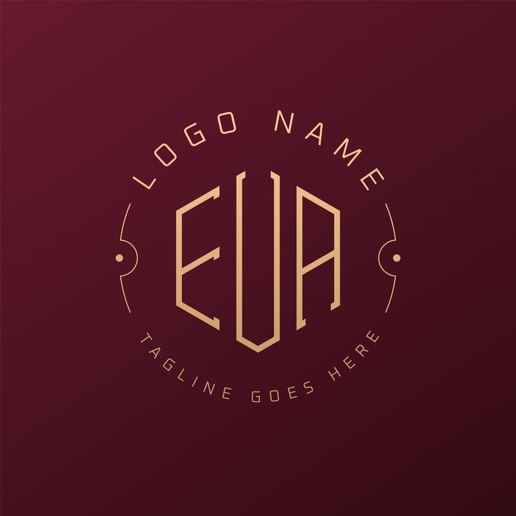 Vector diseño de logotipo de eua de lujo letra elegante eua monograma logotipo minimalista poligono eua modelo de diseño de logotipo