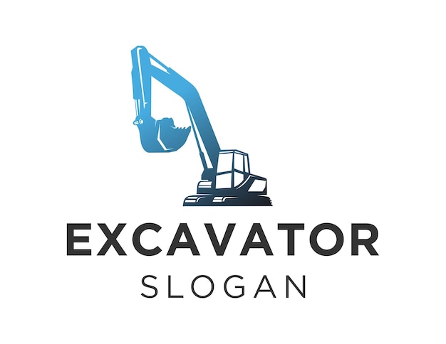 Diseño de logotipo de excavadora