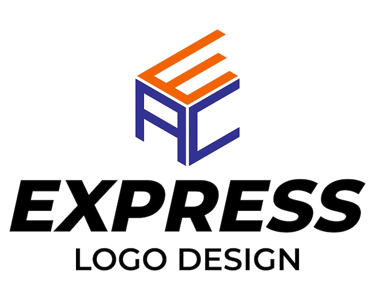 Vector diseño de logotipo de expedición de monograma aec con letras.