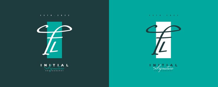 Vector diseño de logotipo f y l inicial con estilo de escritura elegante y minimalista logotipo o símbolo de firma fl para boutique de joyería de moda de boda e identidad comercial