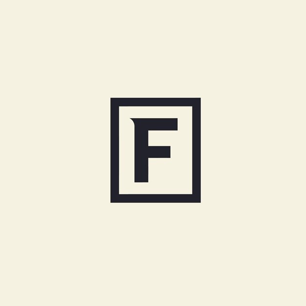 Diseño de logotipo F moderno