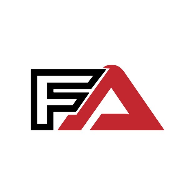 Diseño de logotipo de FA Arte vectorial de diseño de logotipo creativo de FA plantilla de diseño de Logotipo de FA icono de logotipo AF