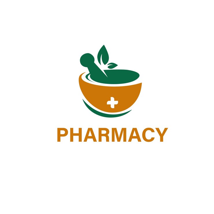 Diseño del logotipo de la farmacia y de la atención médica
