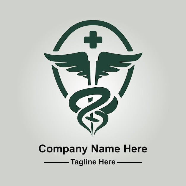 Diseño del logotipo de la farmacia dibujado a mano