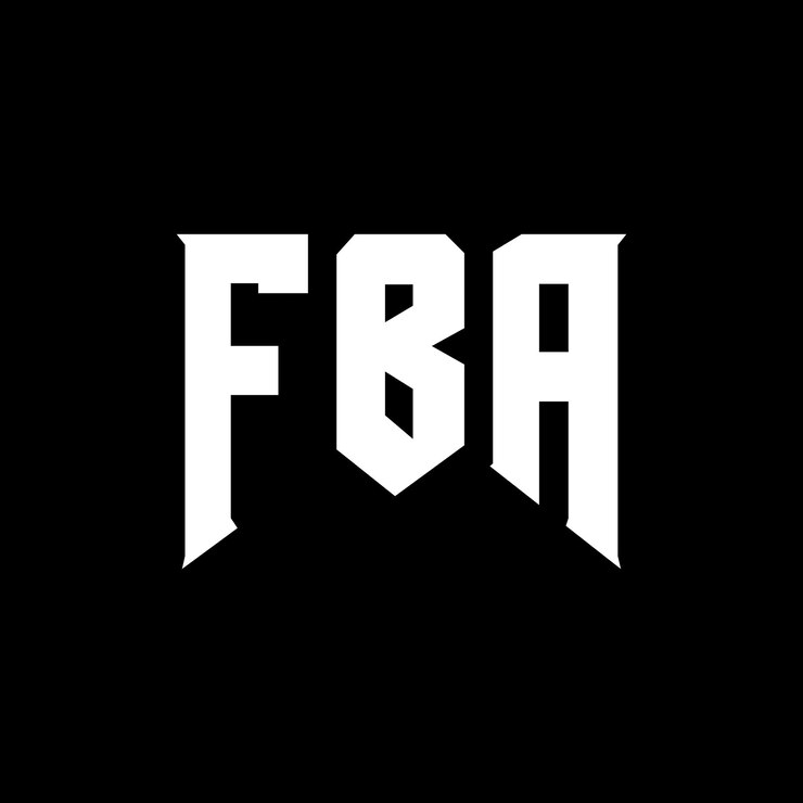 Vector diseño de logotipo de fba para una empresa de tecnología fba diseño de logotipo fba combinación de colores blanco y negro fba logotipo vector fba diseño fba icono fba alfabeto fba tipografía logotipo diseño