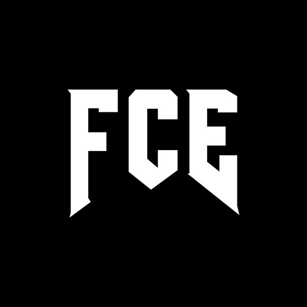 Diseño de logotipo de FCE para una empresa de tecnología FCE diseño de logotipo combinación de colores blanco y negro FCE logotipo FCE vector FCE diseño FCE icono FCE alfabeto FCE tipografía diseño del logotipo