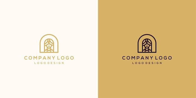 Diseño de logotipo femenino elegante