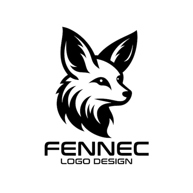 Diseño del logotipo de Fennec Fox Vector