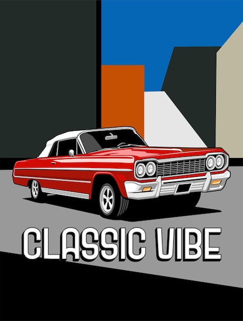 diseño de logotipo de fiesta de exhibición de automóviles clásicos icono vector