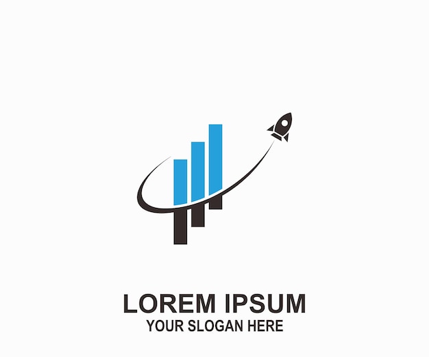 diseño de logotipo financiero vectorial