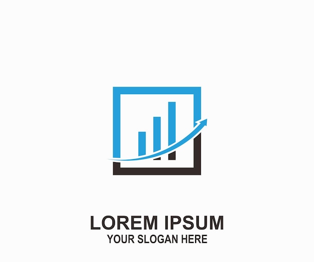 diseño de logotipo financiero vectorial