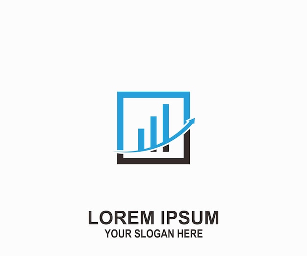 diseño de logotipo financiero vectorial