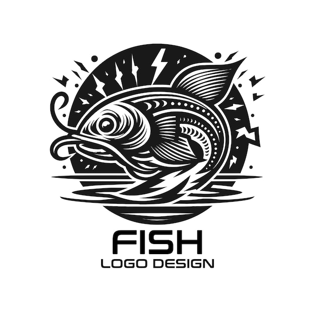 Diseño del logotipo de Fish Vector