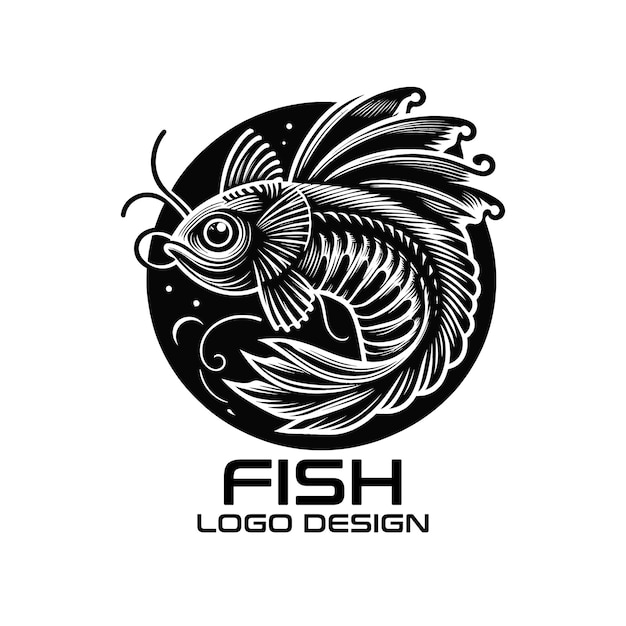 Diseño del logotipo de Fish Vector