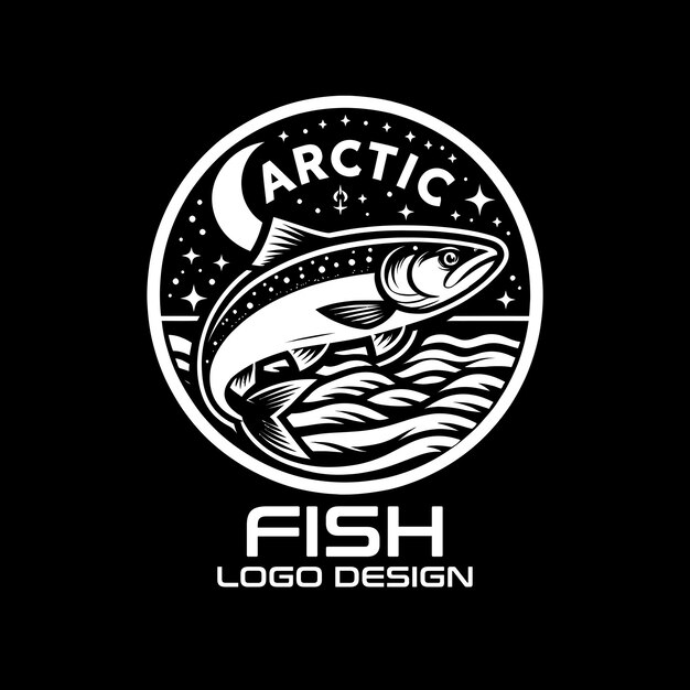 Vector diseño del logotipo de fish vector